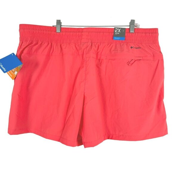Columbia‎ Boundless Trek Active Shorts Womens 2X Coral Omni-shade NWT SS-1668 - Picture 4 of 13